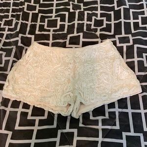 Zara short shorts - beaded with pearls